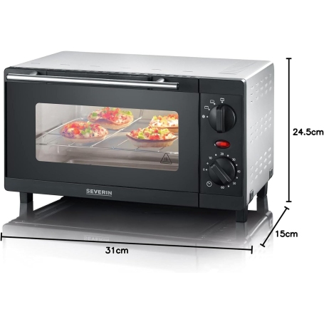 SEVERIN TO 2052 FORNETTO ELETTRICO 9LT COLORE NERO