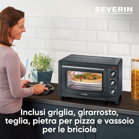 SEVERIN TO 2068 FORNETTO ELETTRICO 20LT CON GIRARROSTO