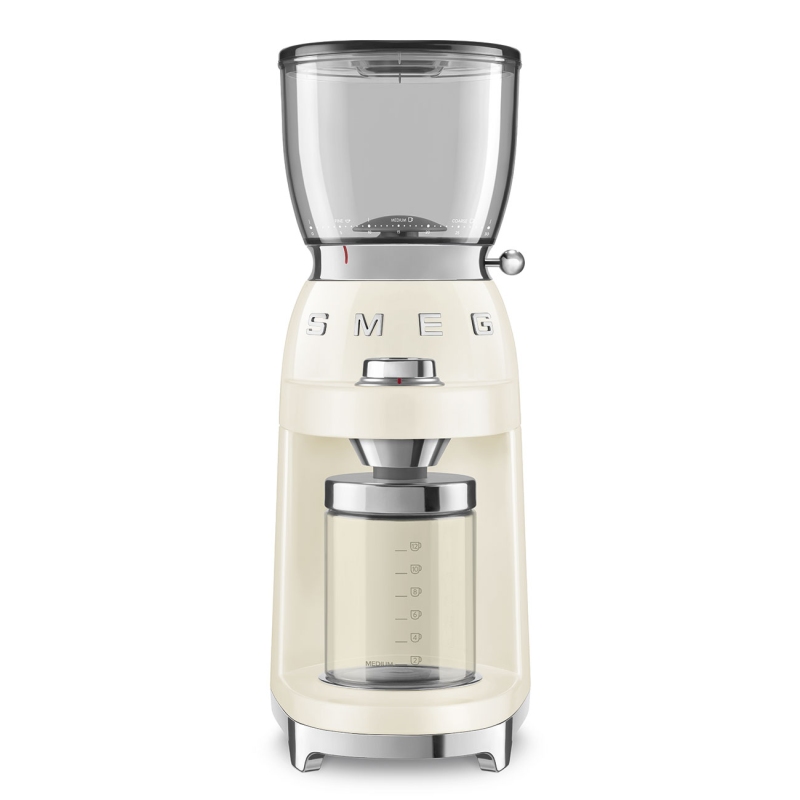 SMEG CGF01CREU MACINACAFFÉ ELETTRICO ANNI '50 - PANNA