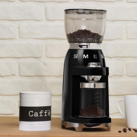 SMEG CGF01BLEU MACINACAFFÉ ELETTRICO ANNI '50 - NERO