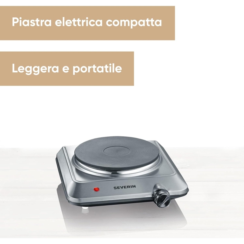 SEVERIN KP1092 PIASTRA ELETTRICA SINGOLA 1500W...