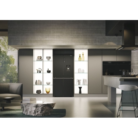 HAIER HCR7818DWPT FRIGORIFERO 4 PORTE CUBE 83 467LT NO FROST CLASSE D NERO
