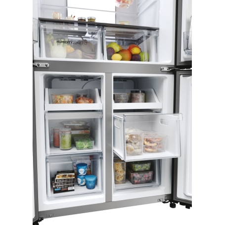 HAIER HCR7818DWPT FRIGORIFERO 4 PORTE CUBE 83 467LT NO FROST CLASSE D NERO