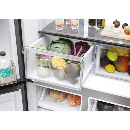 HAIER HCR7818DWPT FRIGORIFERO 4 PORTE CUBE 83 467LT NO FROST CLASSE D NERO