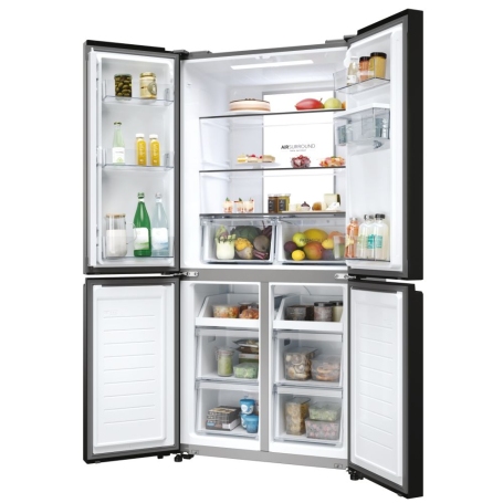 HAIER HCR7818DWPT FRIGORIFERO 4 PORTE CUBE 83 467LT NO FROST CLASSE D NERO