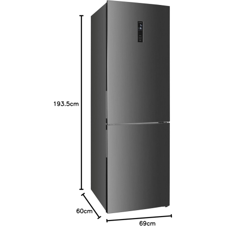 DAYA DHCB-47SNV1XD0 FRIGORIFERO COMBINATO 347LT NO FROST CLASSE D COLORE INOX
