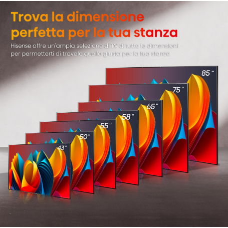 HISENSE 50E79NQ TV Q-LED 50'' SMART TV UHD 4K WIFI CLASSE E