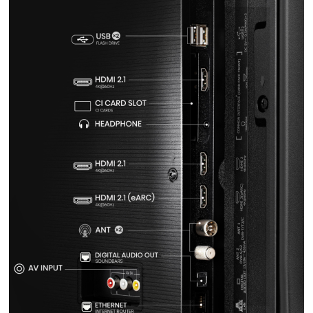 HISENSE 50E79NQ TV Q-LED 50'' SMART TV UHD 4K WIFI CLASSE E