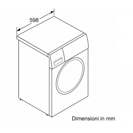 OUTLET BOSCH O-WAN24208II LAVATRICE SERIE 4 8KG 1200 GIRI CLASSE A - CON DIFETTI
