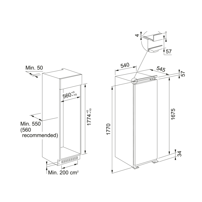 FRANKE FSDR 330 V NE E FRIGORIFERO MONOPORTA DA...