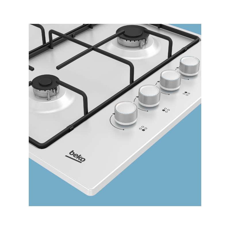 BEKO HIGG64123SW PIANO COTTURA 60CM 4 FUOCHI A...