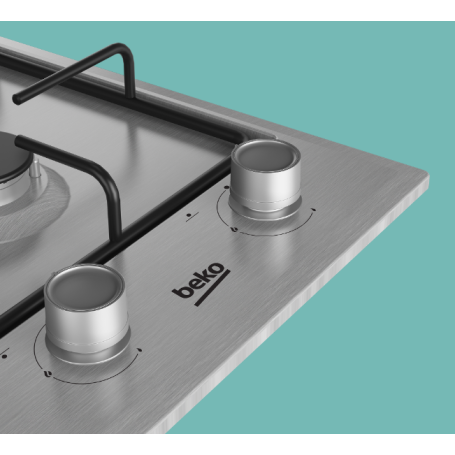 BEKO HDCG 32220 FX PIANO COTTURA 30 CM 2 FUOCHI A GAS INOX - HDCG32220FX