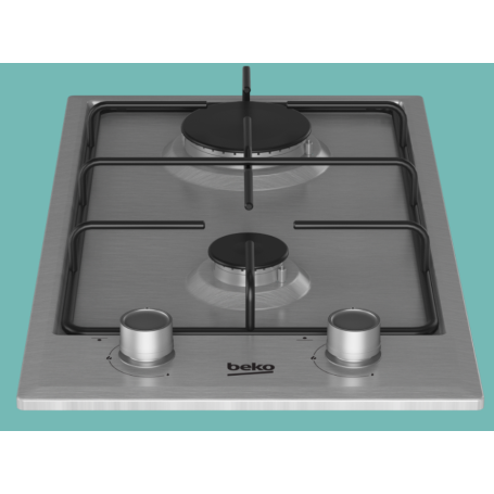 BEKO HDCG 32220 FX PIANO COTTURA 30 CM 2 FUOCHI A GAS INOX - HDCG32220FX