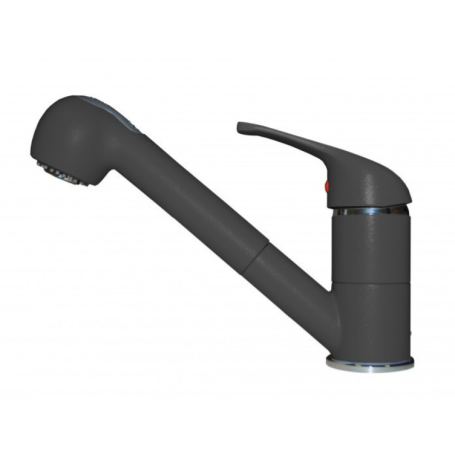 ELLECI MGKVEN59 MISCELATORE MONOCOMANDO CON DOCCETTA ESTRAIBILE COLORE ANTRACITE