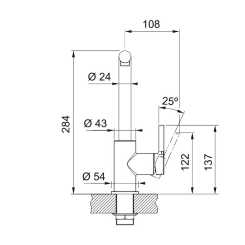 FRANKE 115.0693.393 MISCELATORE MONOCOMANDO...