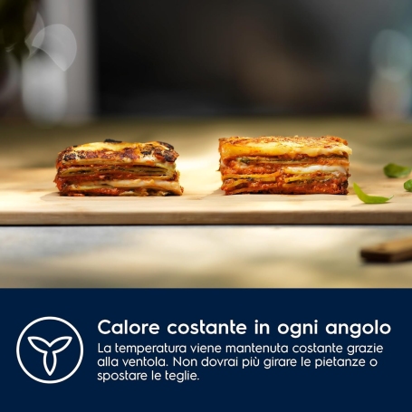 ELECTROLUX EOH2H044K FORNO DA INCASSO ELETTRICO VENTILATO 68LT FUNZIONE PIZZA ACQUA CLEAN CLASSE A+ NERO