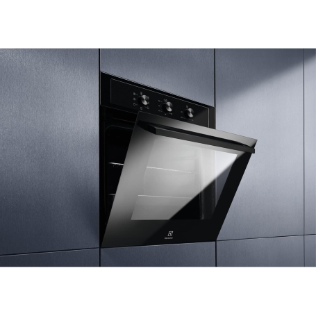 ELECTROLUX EOH2H044K FORNO DA INCASSO ELETTRICO VENTILATO 68LT FUNZIONE PIZZA ACQUA CLEAN CLASSE A+ NERO