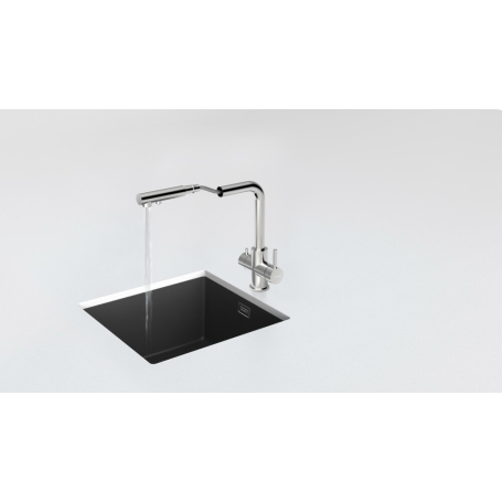 SCHOCK 560120EDM MISCELATORE A TRE VIE CON DOCCETTA ESTRAIBILE COLORE INOX