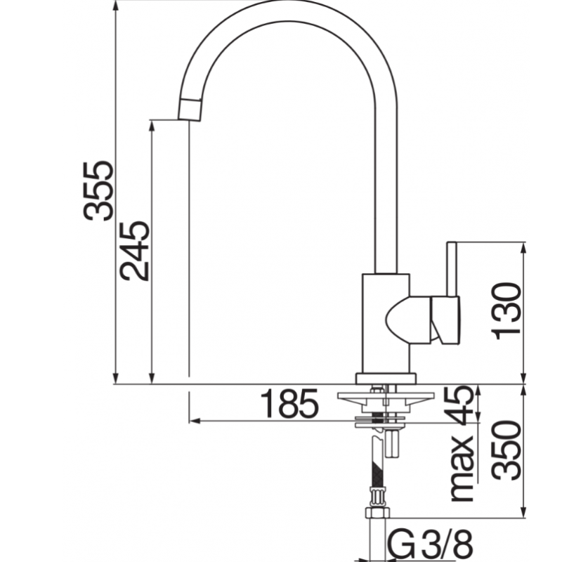 NOBILI LV00133CR MISCELATORE MONOCOMANDO CANNA...