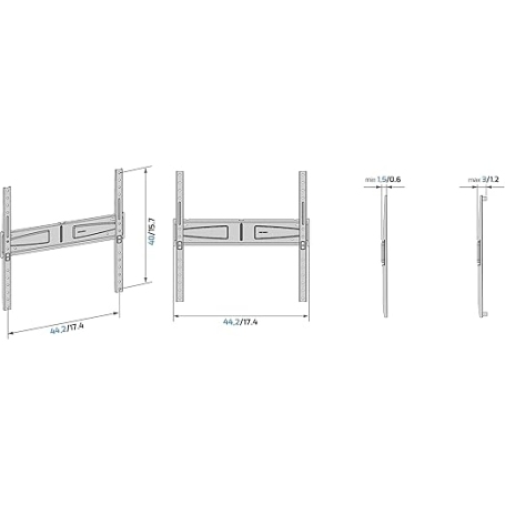 MELICONI 580467 SUPPORTO DA PARETE PER TV 40''/65''
