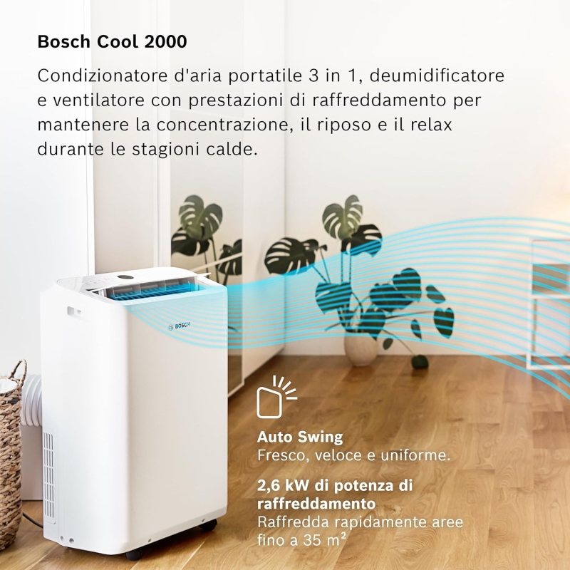BOSCH COOL2000 CONDIZIONATORE PORTATILE 9000...