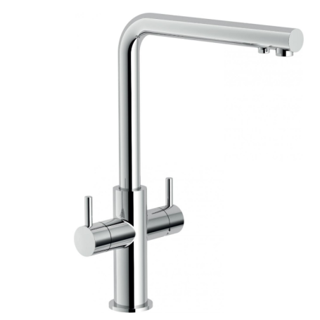 NOBILI AQ93823CR MISCELATORE DOPPIO COMANDO CANNA ALTA COLORE CROMATO