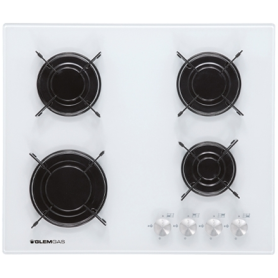 GLEM GAS GV64WH PIANO COTTURA 60CM 4 FUOCHI A GAS IN...
