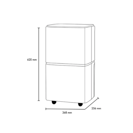 ARGO DRY PURY EVO WF 41 DEUMIDIFICATORE E PURIFICATORE 41LT/24H SERBATOIO 5LT CON WIFI - DRYPURYEVO41W