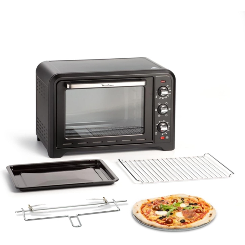 MOULINEX OX4858 FORNO ELETTRICO VENTILATO 39LT 2000W CON GIRARROSTO COLORE NERO