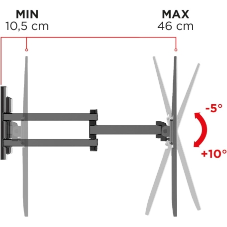 MELICONI 580469 FLATSTYLE FDR 400 IT SUPPORTO TV PER 40" A 65" CON DOPPIA ROTAZIONE