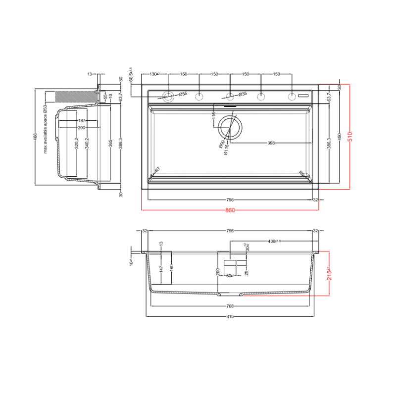 ELLECI LKB36086 BEST 360 LAVELLO MONOVASCA...