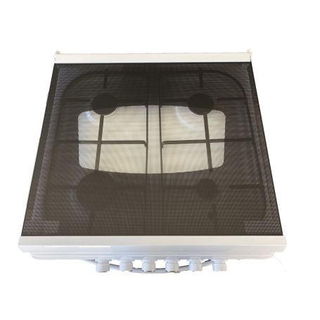 LAREL L6005VB CUCINA 60X60 4 FUOCHI A GAS E FORNO A GAS - BIANCA