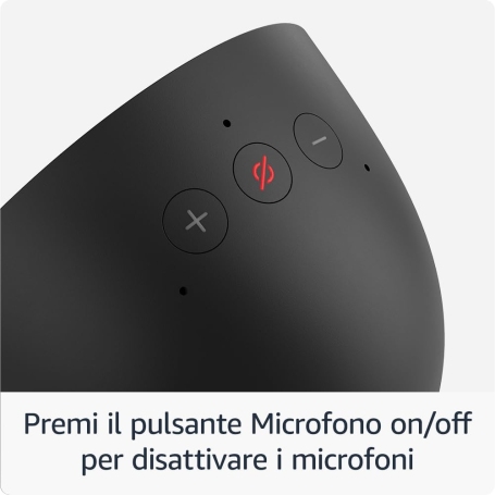 AMAZON ECHO SPOT SVEGLIA INTELLIGENTE CON AUDIO DI QUALITA' E ALEXA COLORE NERO - ECHOSPOTBLACK