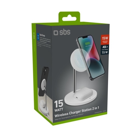 SBS TEWIRMAG2IN1 BASE DI RICARICA 2 IN 1 WIRELESS