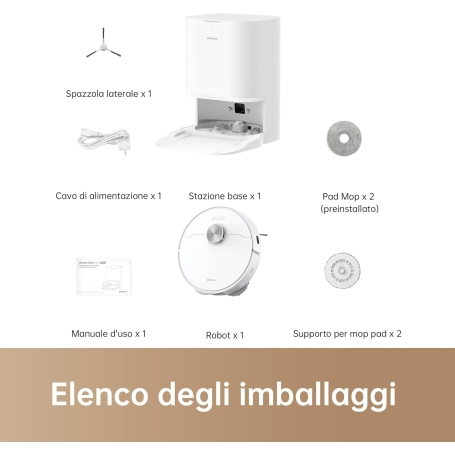 DREAME L10PRIME ROBOT ASPIRAPOLVERE COMBO + 2 SIDE BRUSH