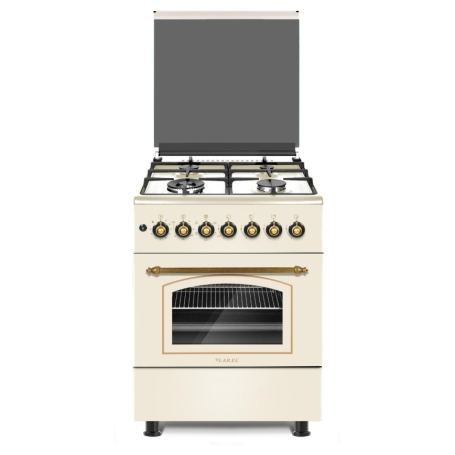 OUTLET LAREL O-L60RBE CUCINA 60X60 4 FUOCHI A GAS FORNO ELETTRICO COLORE CREMA - CON DIFETTI
