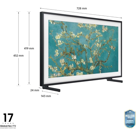 SAMSUNG QE32LS03CBUXZT TV Q-LED 32'' UHD 4K THE FRAME SMART TV WIFI