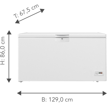 BEKO HSM37540 CONGELATORE A POZZETTO 360 LT STATICO CLASSE E