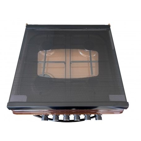 LAREL L6005VM CUCINA 60X60 4 FUOCHI A GAS E FORNO A GAS COLORE MARRONE