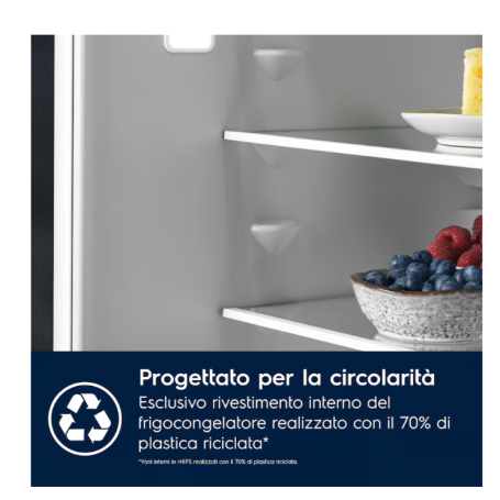 ELECTROLUX KNP7TE75S FRIGORIFERO COMBINATO DA INCASSO TOTAL NO FROST 376LT CLASSE E