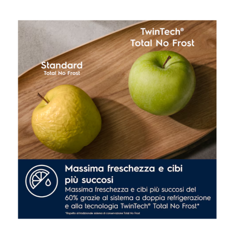 ELECTROLUX KNP7TE75S FRIGORIFERO COMBINATO DA INCASSO TOTAL NO FROST 376LT CLASSE E