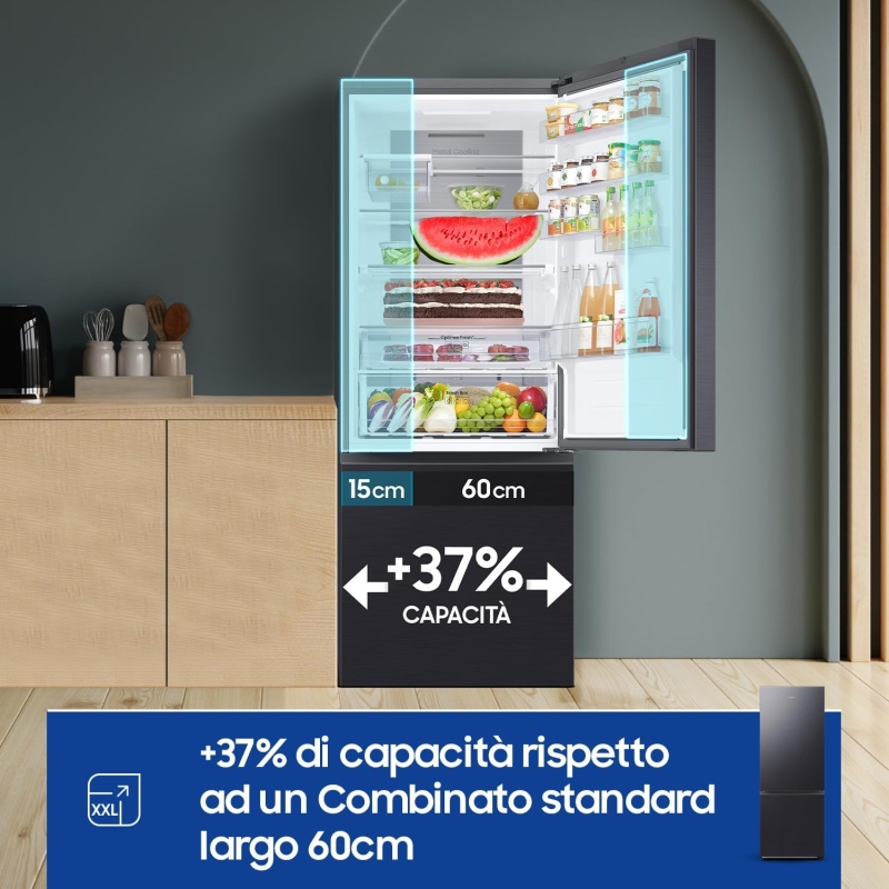 SAMSUNG RB53DG706AB1EF FRIGORIFERO COMBINATO...