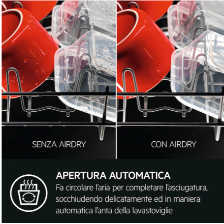 AEG FFB74707PM LAVASTOVIGLIE LIBERA INSTALLAZIONE 14 COPERTI MOTORE INVERTER CLASSE C INOX