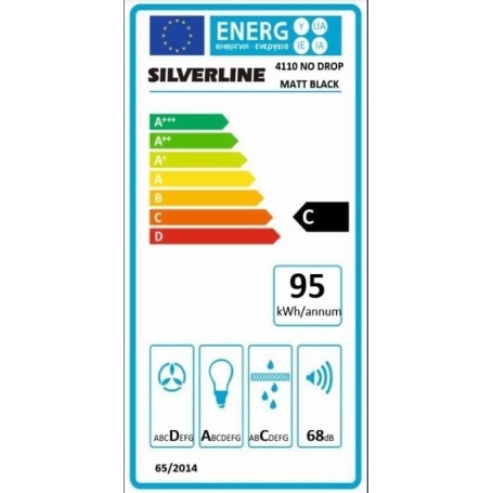 SILVERLINE 4110.9.733.04 CAPPA A ISOLA 90CM COLORE NERO