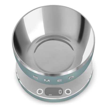 SMEG KSC01EGMWW BILANCIA DA CUCINA DIGITALE E RICARICABILE TRAMITE USB - VERDE SMERALDO