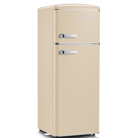 SEVERIN RKG 8933 FRIGORIFERO DOPPIA PORTA LINEA RETRO' 208 LT CLASSE E COLORE CREMA - PROMO
