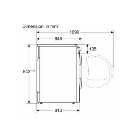 BOSCH WQH245A0IT ASCIUGATRICE A POMPA DI CALORE 9KG WIFI CLASSE C