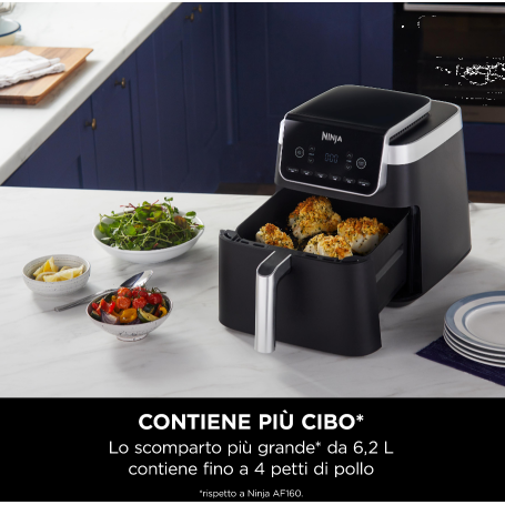 NINJA AF180EU FRIGGITRICE AD ARIA 6,2LT - NERO