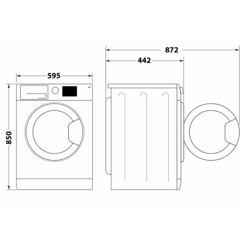 HOTPOINT ARISTON RSSG R527 B IT LAVATRICE SLIM...