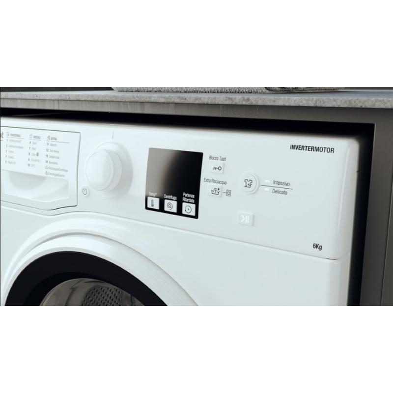 HOTPOINT RSSF 624 W IT N LAVATRICE SLIM 43CM...